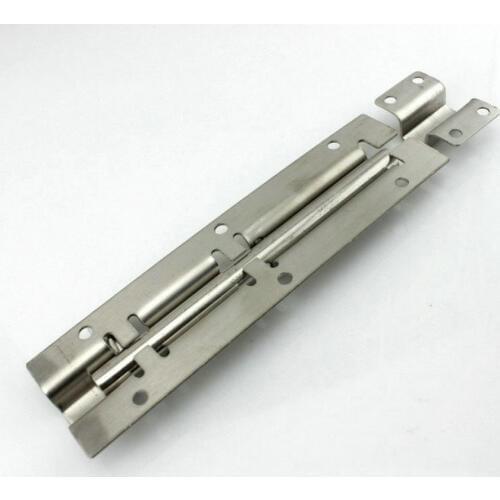 Wholesales Thicken 5PC/Lot 8Inch=200MM(40MM Width, 9.5MM Rod Dia) AISI304 Stainless Steel Door Bolt, Security Latch, Plug Pin