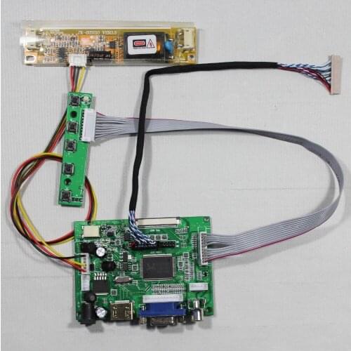 H DMI+VGA+2AV LCD driver board work for 12.3inch 1280x480 LQ123K1LG03 lcd panel