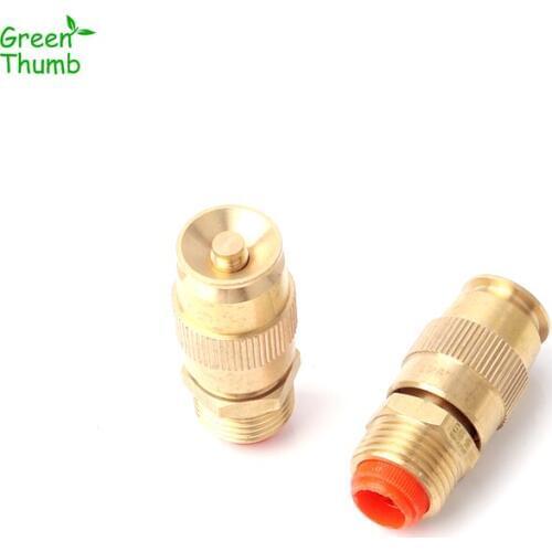 10pcs 1/2 Inch Brass Sprinkler Male Thread Adjustable Metal Sprinkler Garden Lawn Irrigation High Atomizing Mist Nozzle