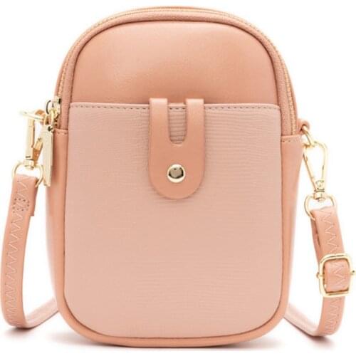 New Spring Crossbody Cell Phone Shoulder Bag For Women Fashion Korean Female Sling Messenger Bag PU Leather Ladies Small Purse