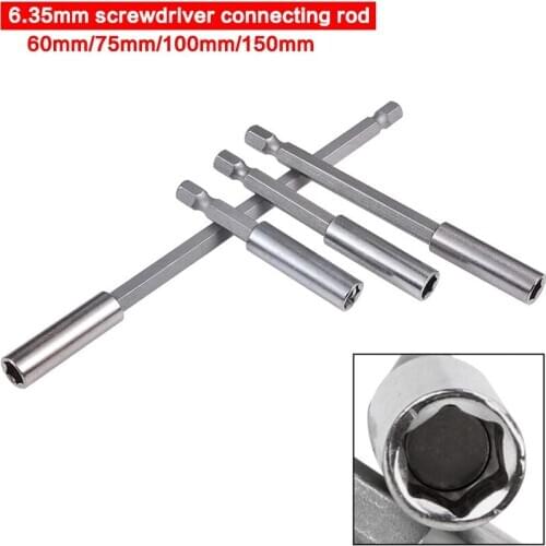 1/4" Hex Shank Magnetic Screwdrivers Bit Extension Holder Socket Drill Quick Change Bar for Any Drill