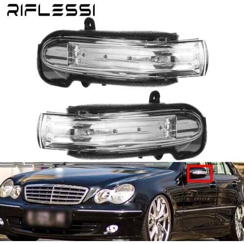 Rearview Mirror Turn Signal Light For Mercedes-Benz C-Class W203 4 Door 2004 - 2007 Right Left Directional LED Lamp