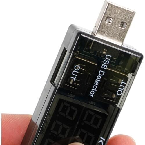 USB Current Voltage Tester USB Voltmeter Ammeter Detector Double Row Shows New