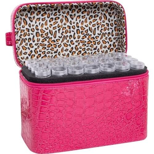 84 Slots Diamond Storage Box Diamond Embroidery Rhinestones Painting Accessory Jewelry Beads Organizer Carry Case Zipper Design