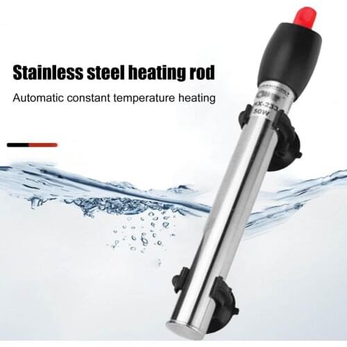 Aquarium Heater Reliable Adjustable Automatic Sensitive Stainless Steel Fish Tanks Heating Rod Aquarium Supplies Dropshipping