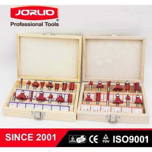12/15PCS Router Bit Set Carbide Milling Cutter Trimming Straight Rotary Engraving Woodworking Tools