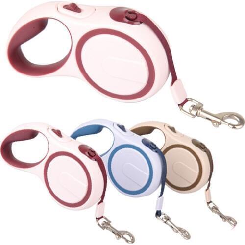 Best Pet Product Leash For Dog 5M r Small Medium Big Lead Harness Collar Nylon Lead Retractable Automatic Red 3 Color 2 Szie