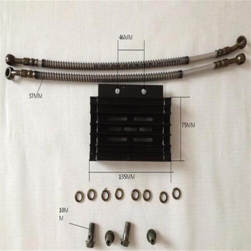 New black Oil Cooling Radiator cooler for 110cc 125cc Engine moto atv motorcycle dirt pit bike parts