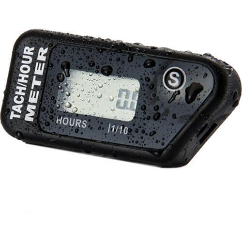 Resettable Hour Meter Digital Tachometer for Outboard Motor Lawn Mower Motocross KTM Black RL-HM016R