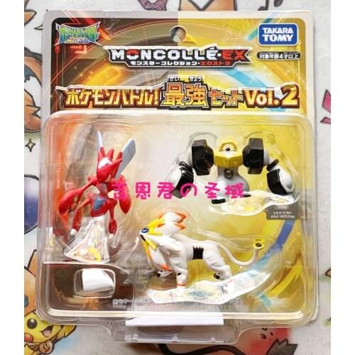 TAKARA TOMY Pokemon Action Figure Melmetal Scizor EMC Powerful Pokemon Battle Model Set VOL.2 Toy