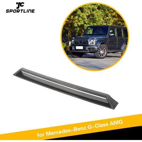 For Mercedes-Benz G Class W463 G63 AMG 2019 Decoration Front Bumper Fender Trim Air Vent Carbon Fiber Decoration