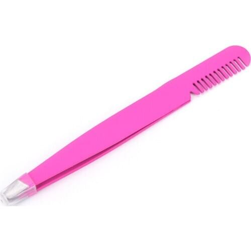 Removal Eyebrow Clip Women Cosmetics Beauty Makeup Tool JETTING 1 Pc False Eyelash Applicator Tweezer With Comb Face Hair