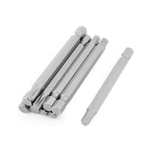 10pcs T30 Fast Change Shank Magnetic Torx Power Driver Hex Bit