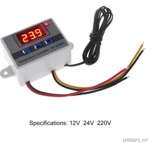 12V 24V 220V W3002 Digital Temperature Controller 10A LED Thermostat Regulator