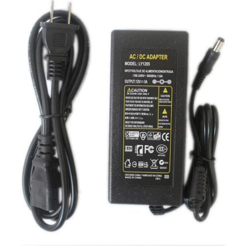 12V 5A AC/DC Power Supply Charger Transformer Adapter for 5050 3528 LED RGB Strip light US/UK/EU/AU