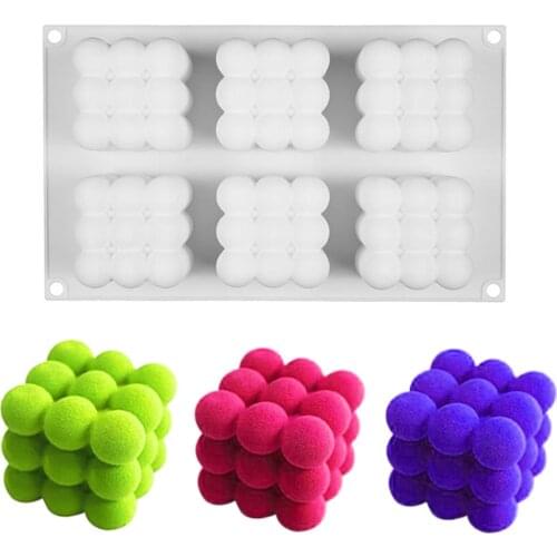 3D Silicone Mould Mousse Cakes Mould Decorating Art Cakes Crafts Candle Making Soy Wax Hand-made Soy Aroma Wax Soap Candles Mold