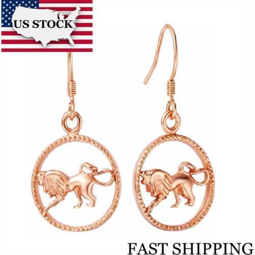 US STOCK Zodiac Constellation Earrings Aquarius Aries Taurus Gemini Cancer Leo Virgo Libra Scorpio Sagittarius Jewelry R670