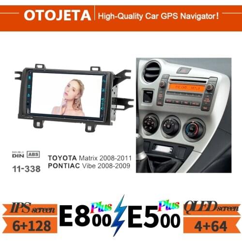 For TOYOTA Matrix 2008-2011 Android 10 Car Radio Navigation GPS Registrar Multimedia Player 6GB Ram Autoradio Stereo With Frame
