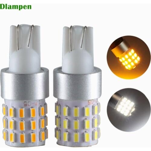 T10 w5w 194 car led interior canbus 12v 24v lights for truck Signal light 3W Parking Bulb Auto Wedge Clearance Lamp white yellow