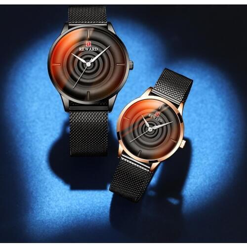 Couple watch gradient color waterproof fashion dazzling personality men and women watch relojes para mujer gifts for women Saat