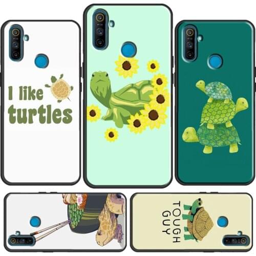 Cute Turtle Tortoise For OPPO Realme 8 Pro Q3 6 7 C3 C11 GT Neo Case For OnePlus 8T 9 Pro 8 Pro Nord 9R Coque