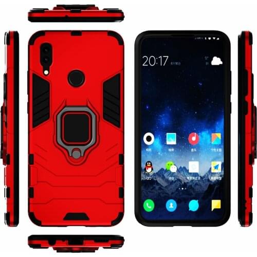Phone Holder Finger Ring Case For Huawei P Smart 2019 Armor Shockproof Cover for Huawei P Smart 2019 Psmart 2019 POT-LX1 POT-LX3
