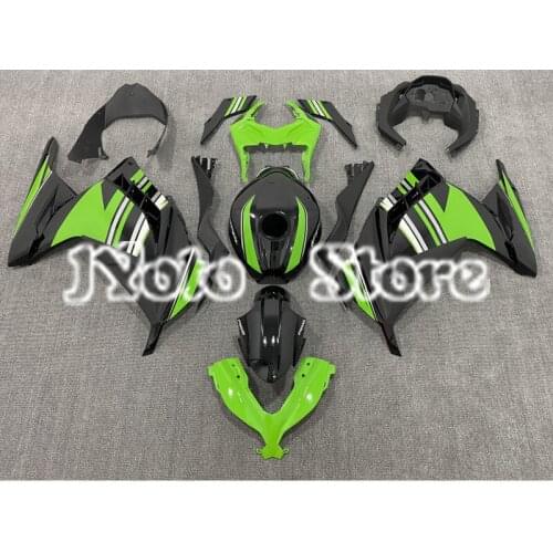 For Kawasaki Ninja 300 EX300 Motorcycle Fairing Kit 2013 2014 2015 2016 2017 ABS Customized Full Car Fairing black and green