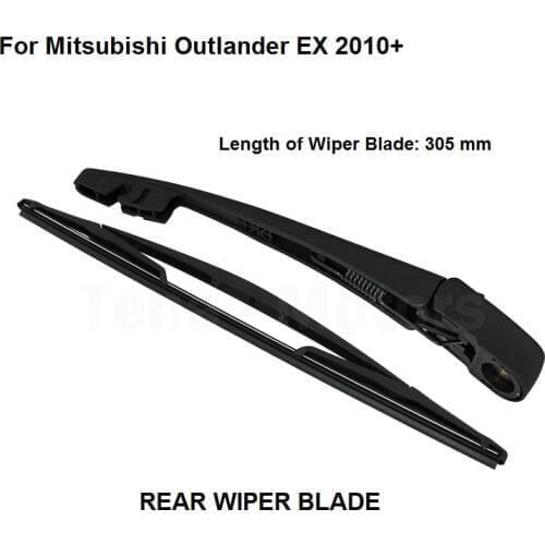 For Mitsubishi Outlander EX 2010+ Rear Windshield Window Wiper Arm + Blade Set New