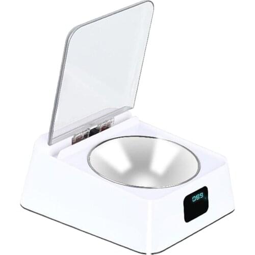 350ml Bowl Dog Cat Automatic Infrared Sensor Food Dispenser Pet Feeder White Color, for Easy Cleaning