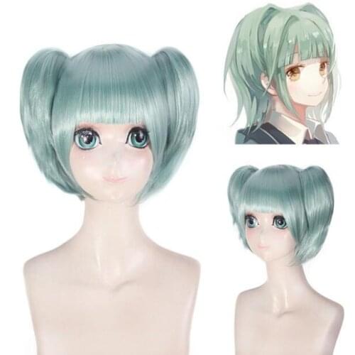 Short Wig Cosplay Anime Assassination Classroom Kayano Kaede Ponytails Costume Ansatsu Kyoushitsu Heat Resistant Hair Women Wigs
