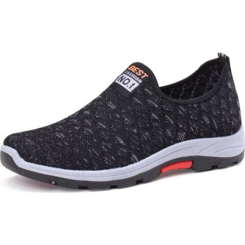 Summer Mesh Men Casual Shoes Breathable Slip on Mens Loafers Lightweight Sneakers Men Non-slip Walking Shoes Zapatillas Hombrect