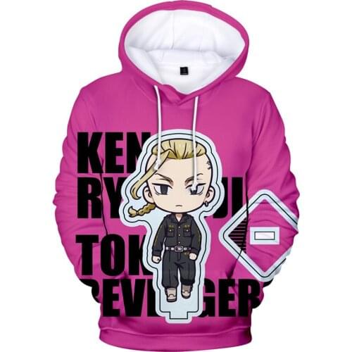 Kawaii Tokyo Avenger Hoodies Men /Women Harajuku Sweatshirts 3D Print Hooded Mens Autumn Winter Pullover Y2K Kids-clothing