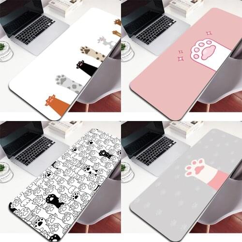 Cute Cat Foot Paw Natural Rubber Gaming Mousepad Desk Mat Free Shipping Large Mouse Pad Keyboards Mat Keyboard Rest Mousepad
