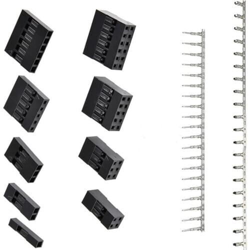 1450PCS/ 620PCS 2.54mm Dupont Connector Kit PCB Dupont Cable Jumper Wire Headers Male Female Pins Housing Terminal Connector