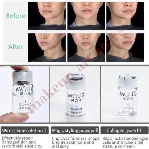 Face Filler Collagen protein Thread face lift silk fibroin Line Absorbable carving Lipolysis essence water retention skin rejuve