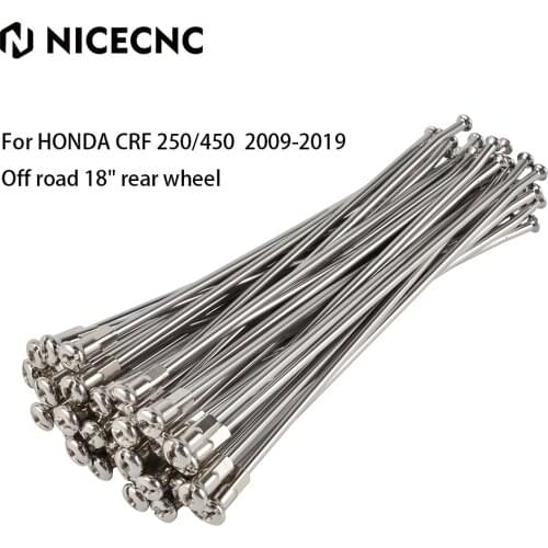 NICECNC Rear Wheel Spoke Nipple Kit For Honda CRF 250X 450X 250R 450R 250RX 450RX 250 450 R X RX CRF250 CRF450 CRF450R 2009-2019