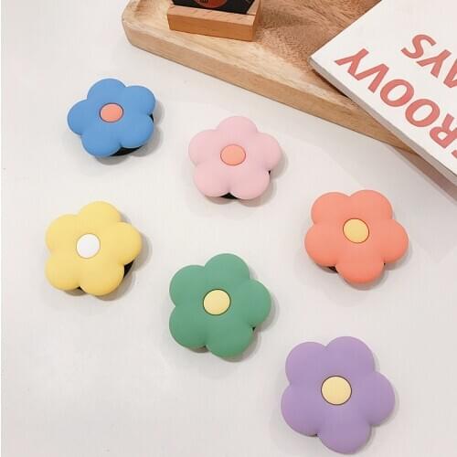 Cute Flower Folding stand Kawaii For Mobile phone Holder for iPhone X 8 7 6 Plus IPAD for Samsung For Huawei Phone Case Grip