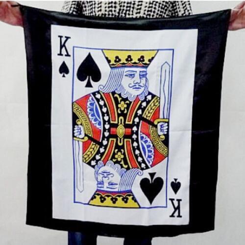 Bag to Poker Streamer (King of Spades) Magic tricks Stage Magic Accessories Magic Prop Illusion Mentalism Gimmick Professional