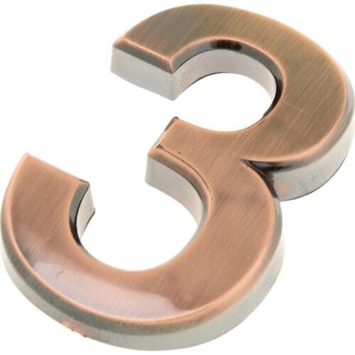 Home Room Plaque Sign Number 0-9 Stickers 5cm House Door Address Digit Signs