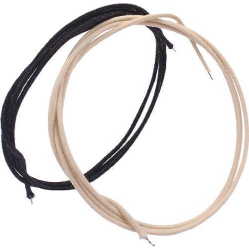 Vintage Style Pushback Cloth Pizeo Cable For Guitar, 1 Meter In Length Guitar Parts Guitar Pickup Wire