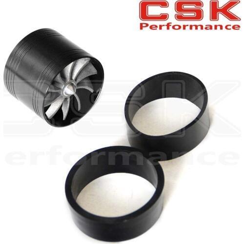Universal Fit Turbo Single Fan Air Intake Fuel Saver Fan TURBONATOR Black