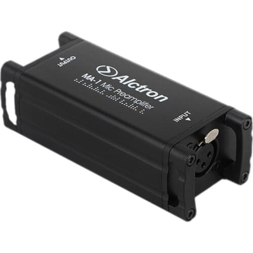 Alctron MA-1 Microphone Amplifier Dynamic/Passive Aluminum Microphone Preamplifier Net Gain Boost