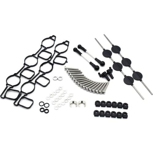 Intake Manifold Swirl Air Flap Set Lever Repair Kit Replacement for VW 2.7 3.0 TDI A4 A5 A6 A8 Q7