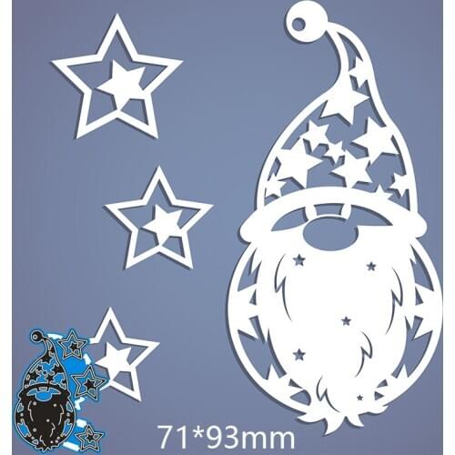 71*93mm SHINING FATHER CHRISTMAS Metal Cutting Dies and Stamps Stencil for DIY Scrapbooking Photo Album Embossing Paper Card