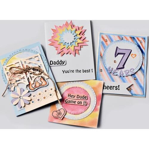 YaMinSanNiO Nested Stitched Dies Layering Ovals Metal Cutting Dies for Scrapbooking Card Making 2019 Embossing Stencil Crafts