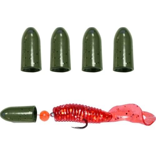 4pcs/lot 100% Tungsten fishing sinker Bullet style lure fishing accessories Fishing weights for casting sinkers