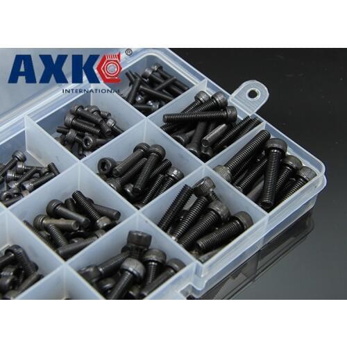 420pcs M3 M4 M5 Alloy Steel Grade12.9 High Tensile Socket Cap Screws With Nuts Allen Bolts DIN912 Assortment DIN912