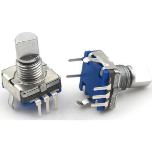 5Pcs/lot Rotary Encoder Push Button Switch Keyswitch Electronic Components Drop Ship Whosesale 12mm