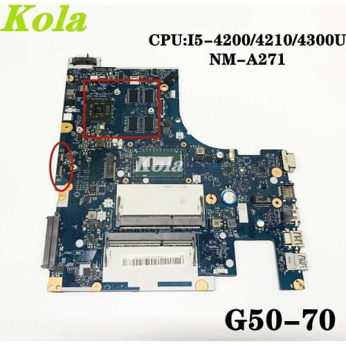 ACLU1/ACLU2 NM-A271 For Lenovo Ideapad G50 G50-70 G50-70 Laptop motherboard with CPU I5-4200/4210/4300U DDR3 100% Fully Tested