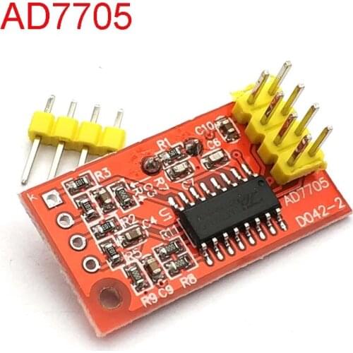 AD7705 Dual 16 bit ADC Data Acquisition Module Input Gain Programmable SPI Interface （TM7705 chip